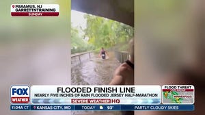 New Jersey half-marathon runners bombarded with nearly 5 inches of rain