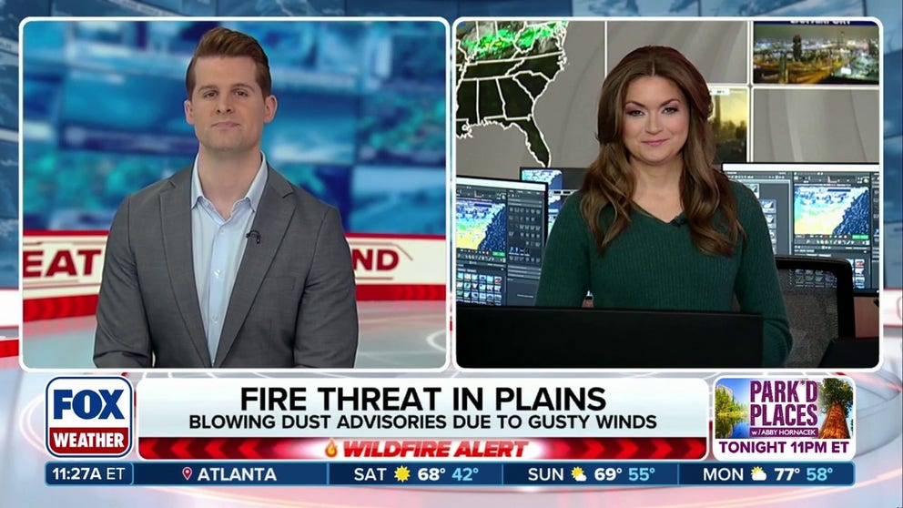 Strong winds and dry conditions pose fire threat in the Plains | Latest ...