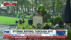 Severe thunderstorms pushing wildfire smoke out of New York City