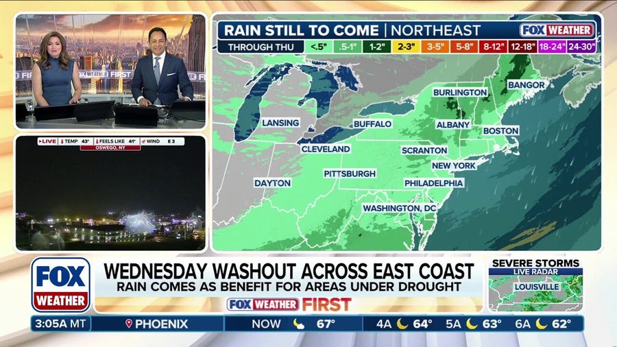 Massive cold front blasts Rockies with snow, East Coast washout and Southern severe storms to follow