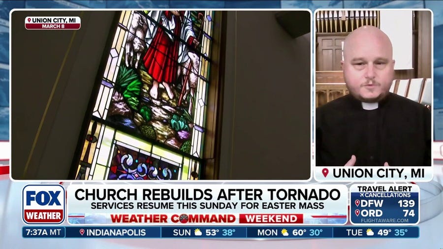 Michigan church working to rebuild following devastation during March tornado