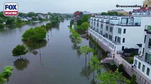 Watch: Drone video shows flooded parts of Asbury Park, New Jersey, after torrential rainfall