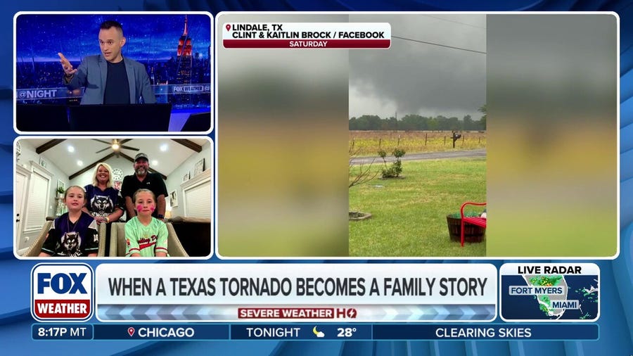 Texas family captures tornado on camera