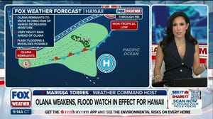 Olana weakens to remnant low as Hawaii monitors severe weather amid continuous flood watches
