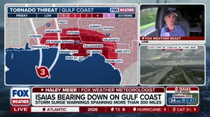 On the road tracking Hurricane Isaias along the Gulf Coast ahead of landfall