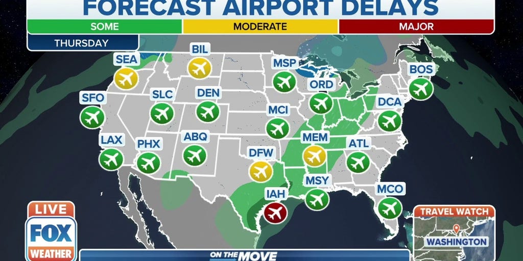 Thanksgiving Travel Forecast: Where Holiday Travelers Can Expect Rain ...