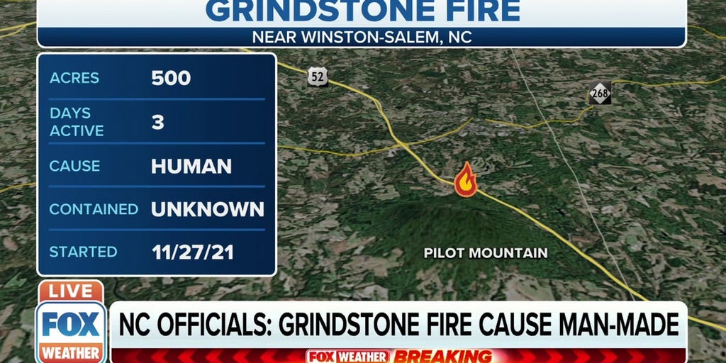 Grindstone Fire in NC was humanmade, officials say Latest Weather