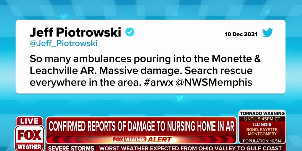 Reports of severe damage to nursing home in Arkansas Latest