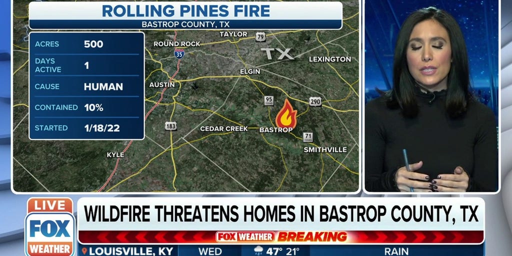 Evacuations Underway After Wildfire Threatens Homes In Bastrop County Tx Latest Weather Clips 2608