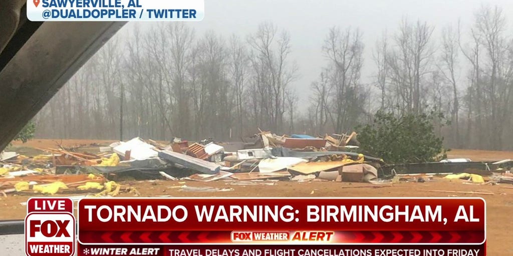Images show major tornado damage in Sawyerville, AL Latest Weather