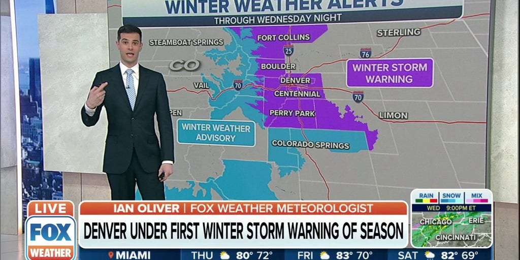 Denver Sees First Winter Storm Warning Of The Season | Latest Weather ...