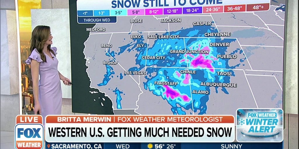 Western Parts Of U.S. Getting Much Needed Snow | Latest Weather Clips ...