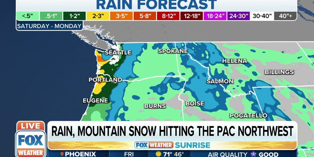 Prolonged Period Of Rain, Mountain Snow Begins This Weekend In Pacific ...