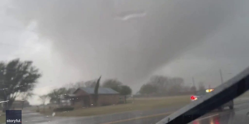 Watch Massive funnel cloud moves across Texas highway Latest Weather