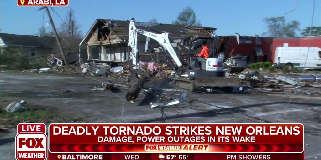 Cleanup already underway in Arabi, Louisiana after deadly tornado Latest Weather Clips FOX