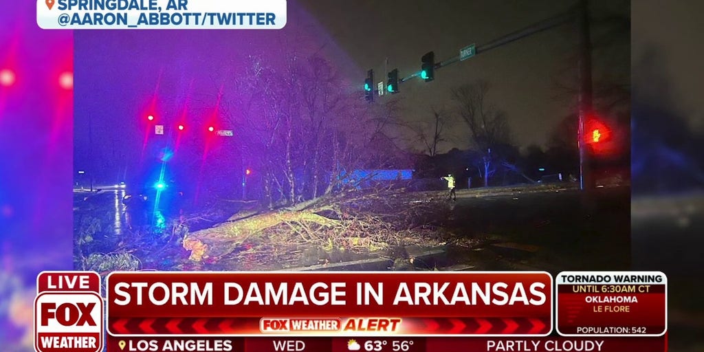 Strong severe storms cause damage in Arkansas | Latest Weather Clips ...