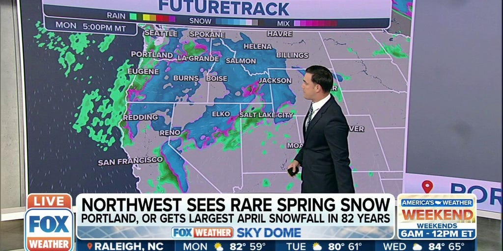 Rare Spring Snow Moves Into The Northwest | Latest Weather Clips | FOX ...