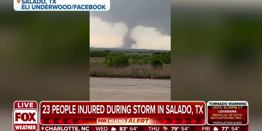 At least 23 injured after tornado moves through Salado, Texas Latest