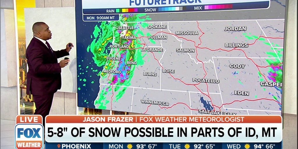 Next Round Of Rain, Mountain Snow Sweeps From Northwest To Rockies ...