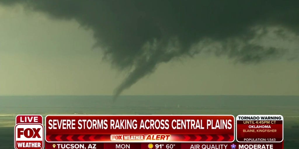 Funnel cloud nearly a tornado in Fairview, OK Latest Weather Clips FOX Weather
