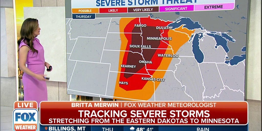 Storms Packing Damaging Winds Destructive Hail Tornadoes To Hit Upper Midwest Plains Latest