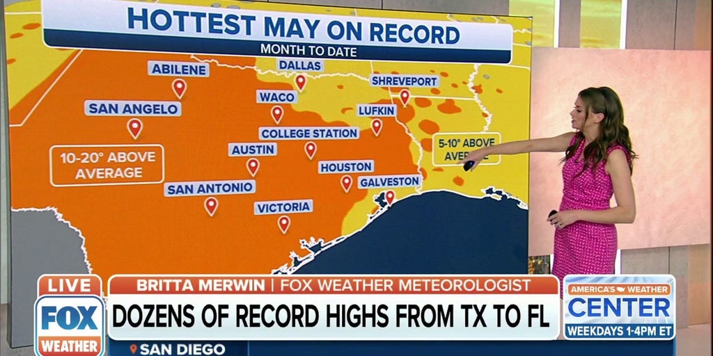 several-cities-on-track-for-hottest-may-on-record-latest-weather