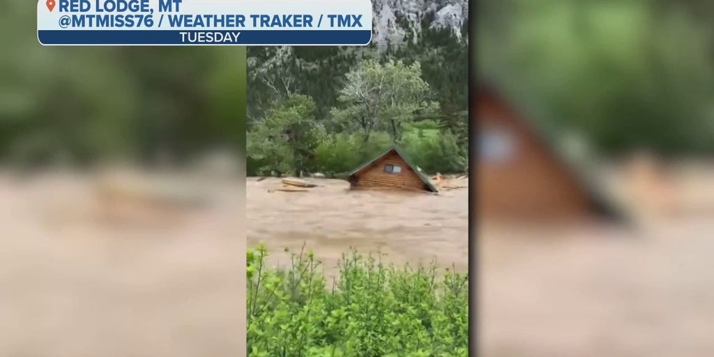 Watch House floats down Stillwater River in Montana amid historic