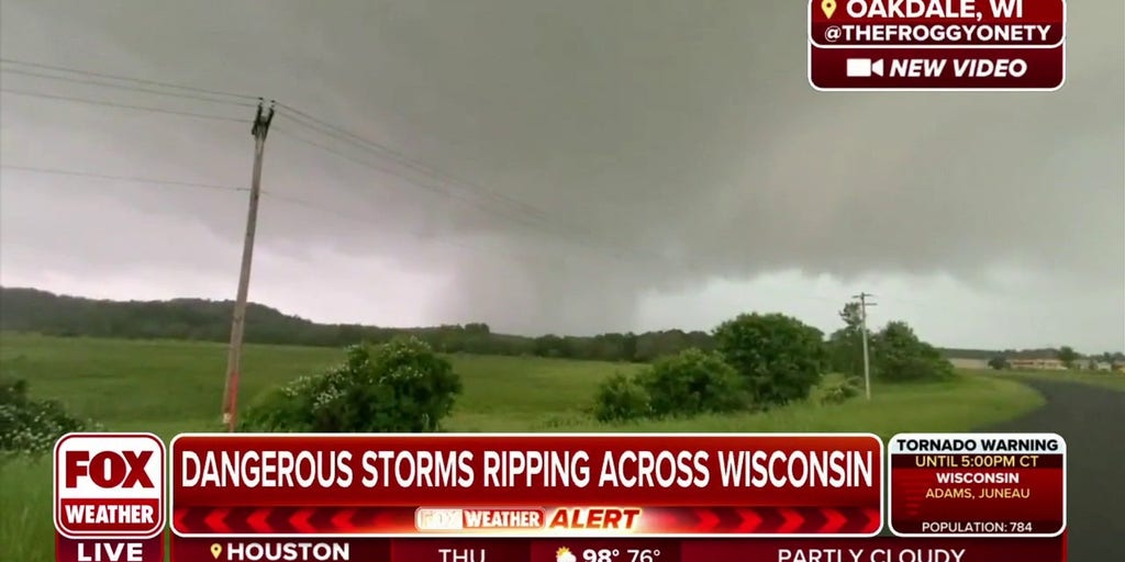 Tornado on the ground in Oakdale, Wisconsin Latest Weather Clips