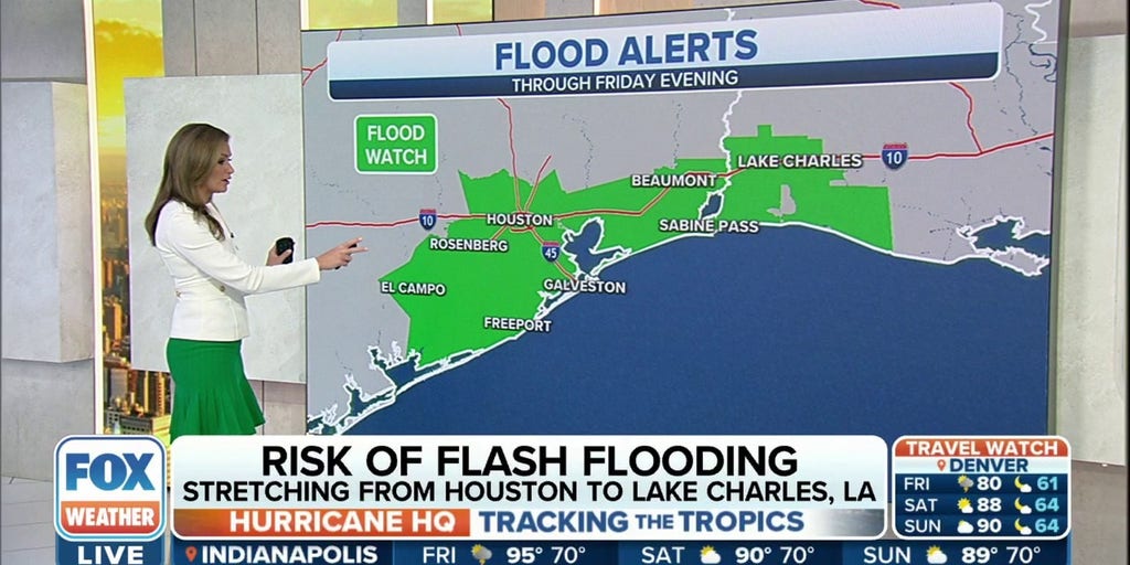 Flood Watch Issued For Houston As Tropical Disturbance Moves Inland Over Texas Latest Weather