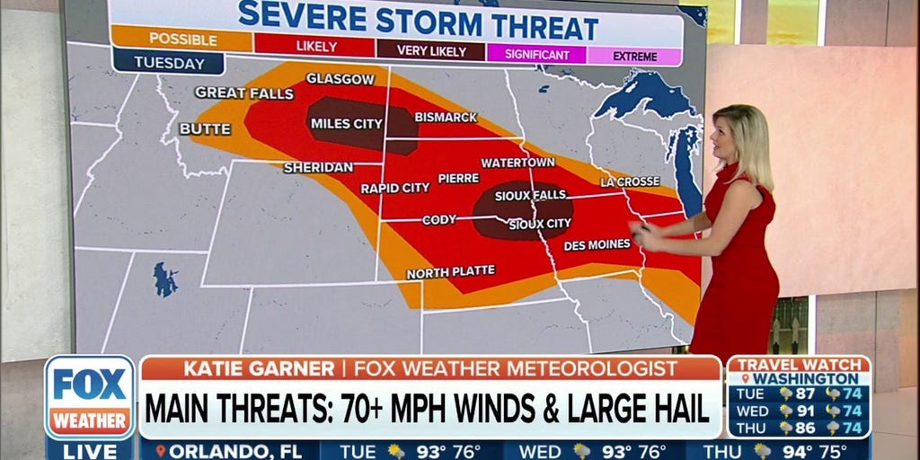 Large Area Of Severe Storms Could Stretch From Upper Midwest To East Coast Latest Weather