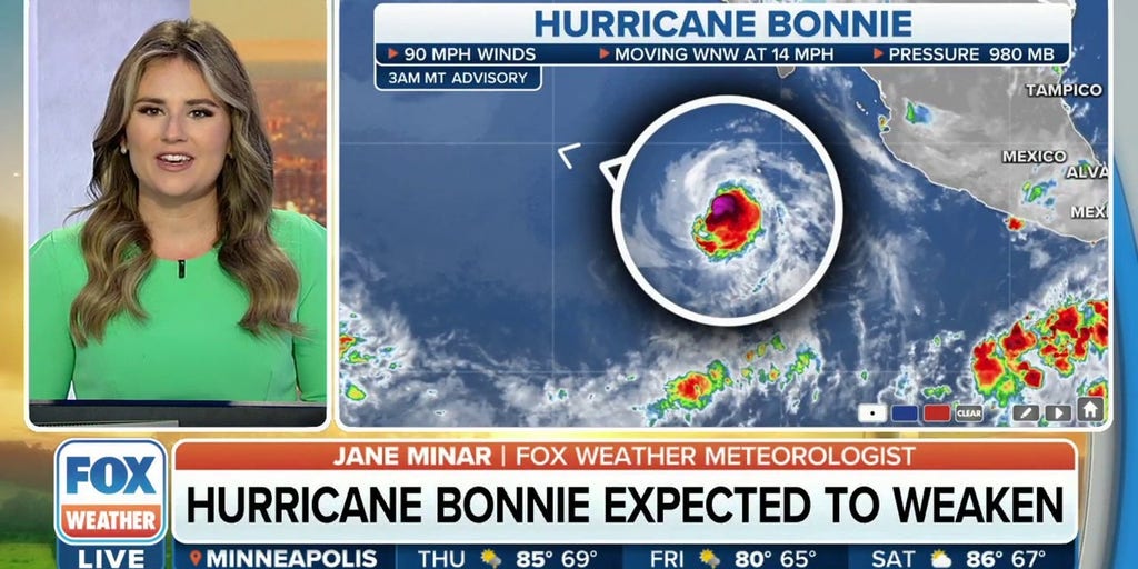 Bonnie continues to slowly weaken in Eastern Pacific Latest Weather