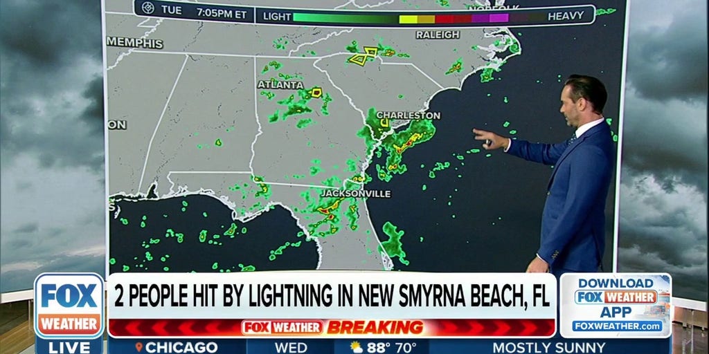 Two people struck by lightning in New Smyrna Beach, FL Latest Weather