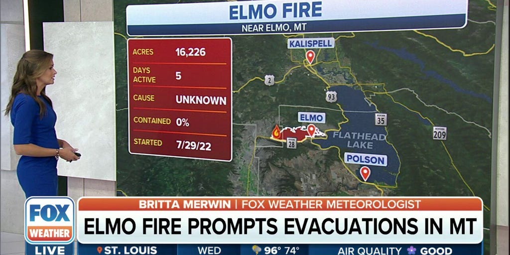 Elmo Fire prompts evacuations in Montana as it burns over 16,000 acres Latest Weather Clips