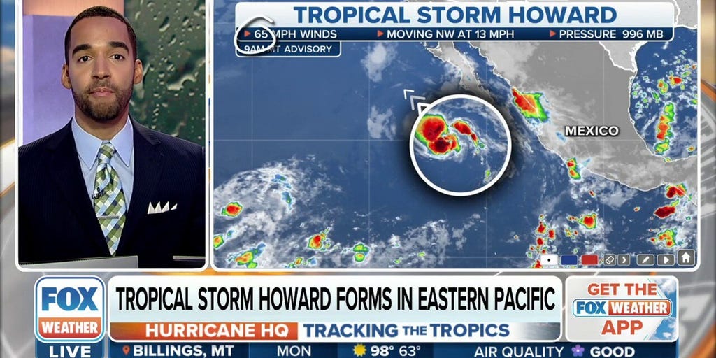 Tropical Storm Howard forms in Eastern Pacific | Latest Weather Clips ...