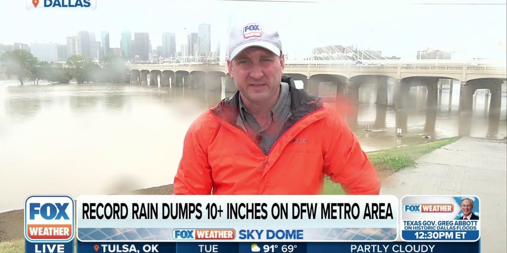 Trinity River tripled in size after 15+ inches of rain fell in North