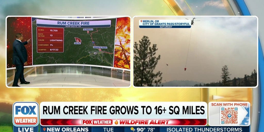 Rum Creek Fire in Oregon burns nearly 11K acres, only 1 contained