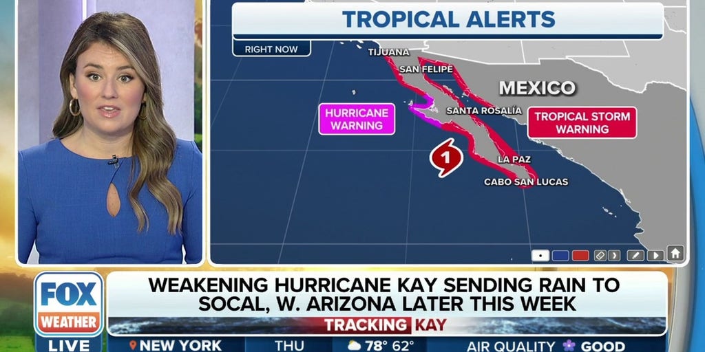 Hurricane Kay Triggers Tropical Storm Warnings Well Off Southern ...