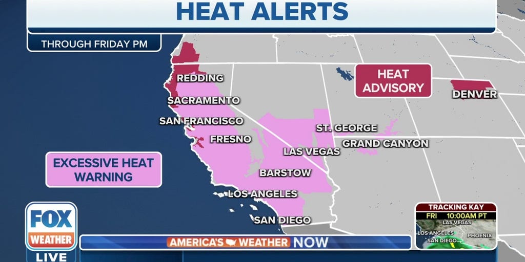 Excessive Heat Warnings continue in West through Friday | Latest ...