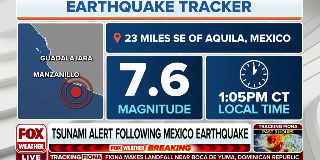 Magnitude 7.6 earthquake strikes off coast of Mexico Latest Weather