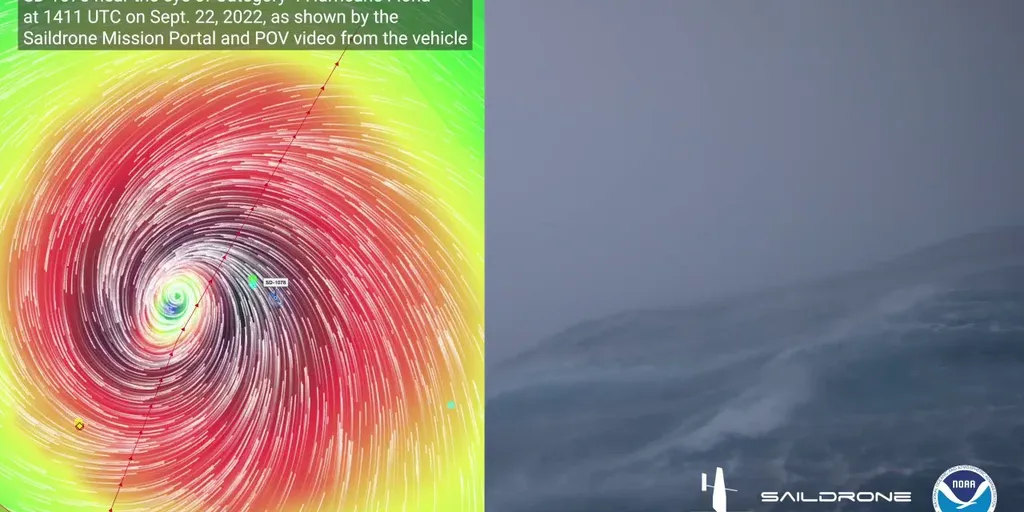 See the waves inside a Category 4 hurricane Latest Weather Clips