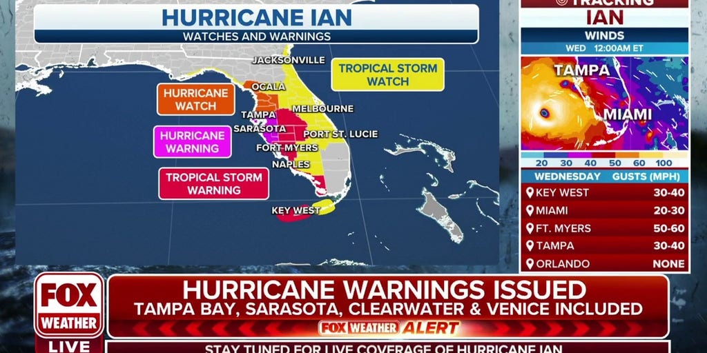 Tampa Bay, Florida area under Hurricane Warning Latest Weather Clips