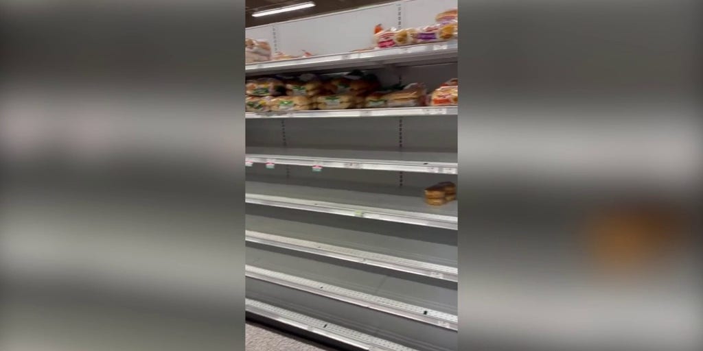 Empty shelves seen at Publix in Tampa as residents prepare for