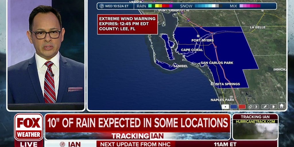 Hurricane Ian nears: Extreme Wind Warning in effect for Lee County | Latest  Weather Clips | FOX Weather