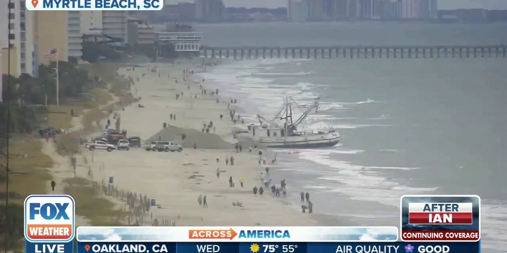 Ian beached ship refloated in Myrtle Beach Latest Weather Clips FOX