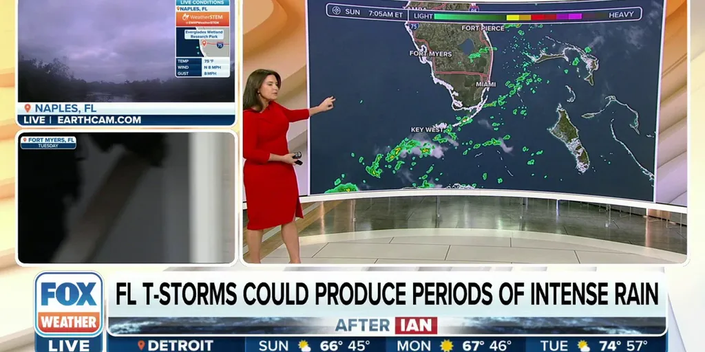 Thunderstorms, rain threaten Florida's recovery after Hurricane Ian