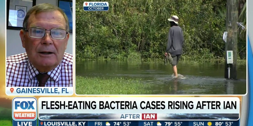 Flesheating bacteria in Florida waters following Hurricane Ian