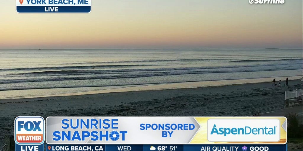 Sunrise snapshot from York Beach, Maine Latest Weather Clips FOX