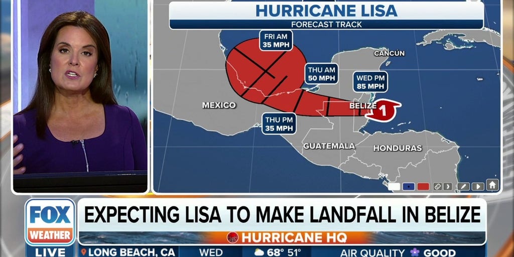 Hurricane Lisa strengthens as landfall nears in Central America