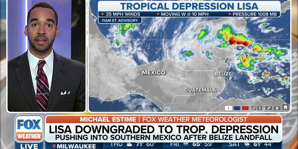 Lisa downgraded to tropical depression | Latest Weather Clips | FOX Weather