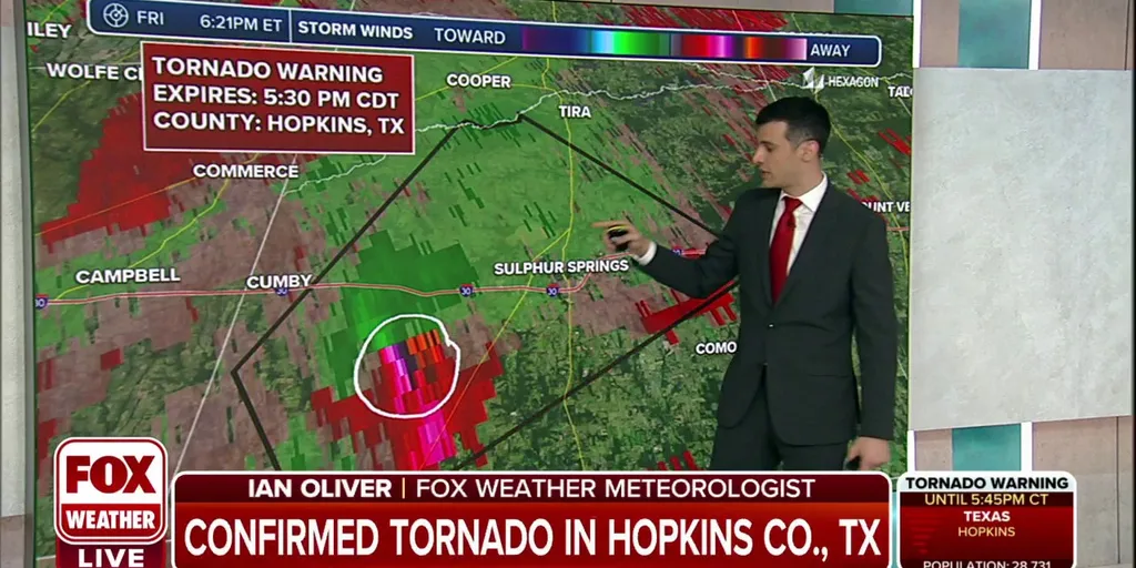 NWS Damaging tornado in Sulphur Springs, Texas Latest Weather Clips